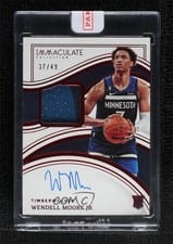 2022 Panini Immaculate Wendell Moore Jr. #127 card