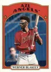 2021 Topps Heritage Minor League Base Set Werner Blakely #68 card