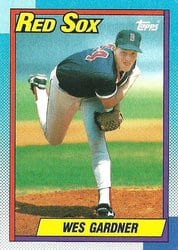 1990 Topps Base Set Wes Gardner #38 card