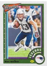 2022 Panini Classics Base Set Wes Welker #126 card