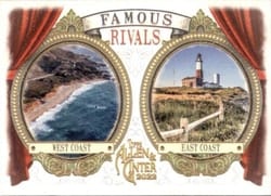 2022 Topps Allen & Ginter Famous Rivals West Coast / East Coast #FR-3 card