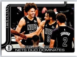 2025-26 Topps Base Set Whatever It Takes: Nets Duo Dominates #273 card