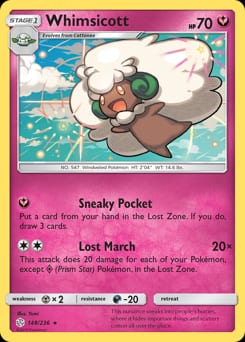 Cosmic Eclipse Whimsicott #148 card