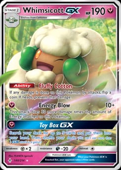 Unbroken Bonds Whimsicott-GX #140 card
