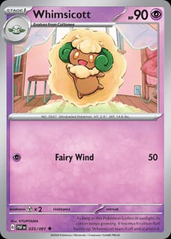Paldean Fates Whimsicott #35 card