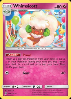 Unified Minds Whimsicott #144 card