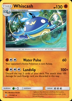 Guardians Rising Whiscash #71 card