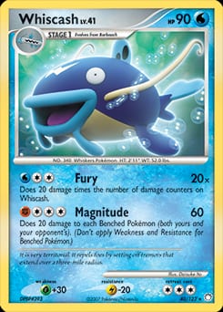 Mysterious Treasures Whiscash #40 card