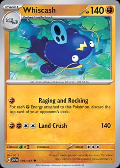 Obsidian Flames Whiscash #109 card