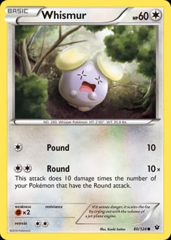 Fates Collide Whismur #80 card
