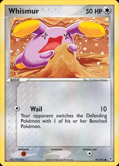 Hidden Legends Whismur #82 card