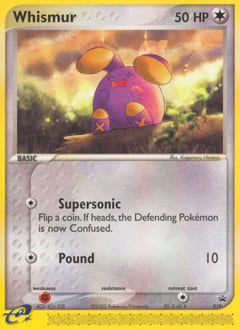 Nintendo Black Star Promos Whismur #19 card