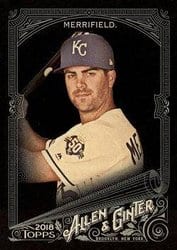 2018 Topps Allen & Ginter X Base Set Whit Merrifield #301 card