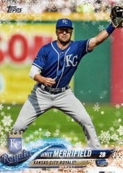 2018 Topps Holiday Base Set Whit Merrifield #HMW155 card