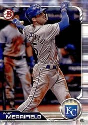 2019 Bowman Base Set Whit Merrifield #45 card