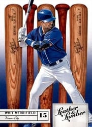 2019 Panini Leather & Lumber Base Set Whit Merrifield #92 card