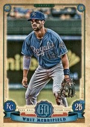 2019 Topps Gypsy Queen Base Set Whit Merrifield #82 card