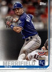 2019 Topps Opening Day Base Set Whit Merrifield #71 card