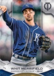 2019 Topps Tribute Base Set Whit Merrifield #72 card