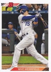 2020 Bowman Heritage Base Set Whit Merrifield #37 card