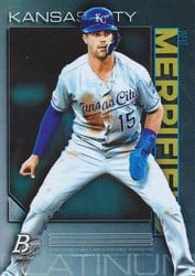 2020 Bowman Platinum Base Set Whit Merrifield #27 card