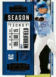 2020 Panini Contenders Base Set Whit Merrifield #57 card