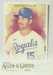 2020 Topps Allen & Ginter Base Set Whit Merrifield #259 card