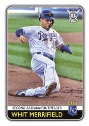 2020 Topps Big League Base Set Whit Merrifield #45 card
