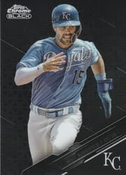2020 Topps Chrome Black Base Set Whit Merrifield #44 card