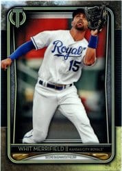 2020 Topps Tribute Base Set Whit Merrifield #73 card