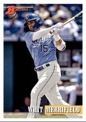 2021 Bowman Heritage Base Set Whit Merrifield #2 card