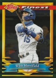 2021 Finest Flashbacks Base Set Whit Merrifield #50 card
