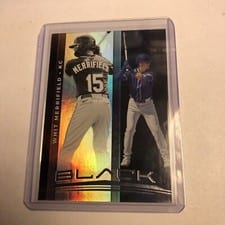 2021 Panini Chronicles Black Autographs Whit Merrifield #5 card