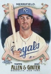 2021 Topps Allen & Ginter Chrome Base Set Whit Merrifield #179 card