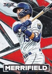 2021 Topps Fire Base Set Whit Merrifield #193 card