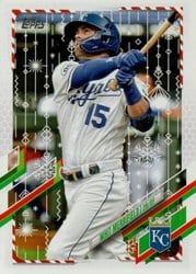 2021 Topps Holiday Base Set Whit Merrifield #HW97 card