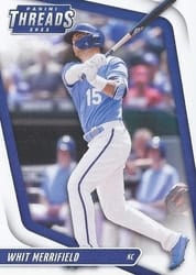2022 Panini Chronicles Threads Whit Merrifield #22 card