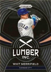 2022 Panini Prizm Lumber Inc. Whit Merrifield #LI-4 card