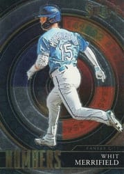 2022 Panini Select Numbers Whit Merrifield #SN13 card