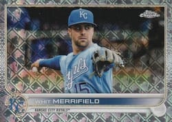 2022 Topps Chrome Logofractor Edition Base Set Whit Merrifield #104 card