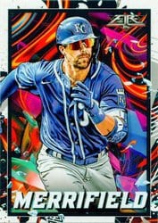 2022 Topps Fire Base Set Whit Merrifield #21 card