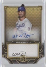 2022 Topps Triple Threads Autograph Single Jumbo Relics Whit Merrifield #ASJR-WM card