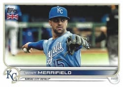 2022 Topps UK Edition Base Set Whit Merrifield #17 card