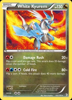 Boundaries Crossed White Kyurem #102 card
