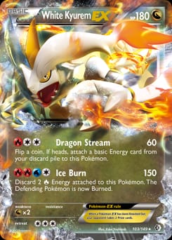 Boundaries Crossed White Kyurem-EX #103 card