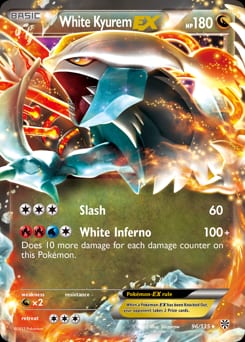 2013 Plasma Storm White Kyurem-EX #96 card