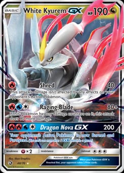 Dragon Majesty White Kyurem-GX #48 card