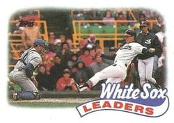 1989 Topps Base Set White Sox Leaders #21 card