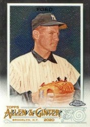 2020 Topps Allen & Ginter Chrome Base Set Whitey Ford #62 card