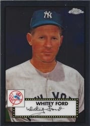2021 Topps Chrome Platinum Anniversary Base Set Whitey Ford #638 card